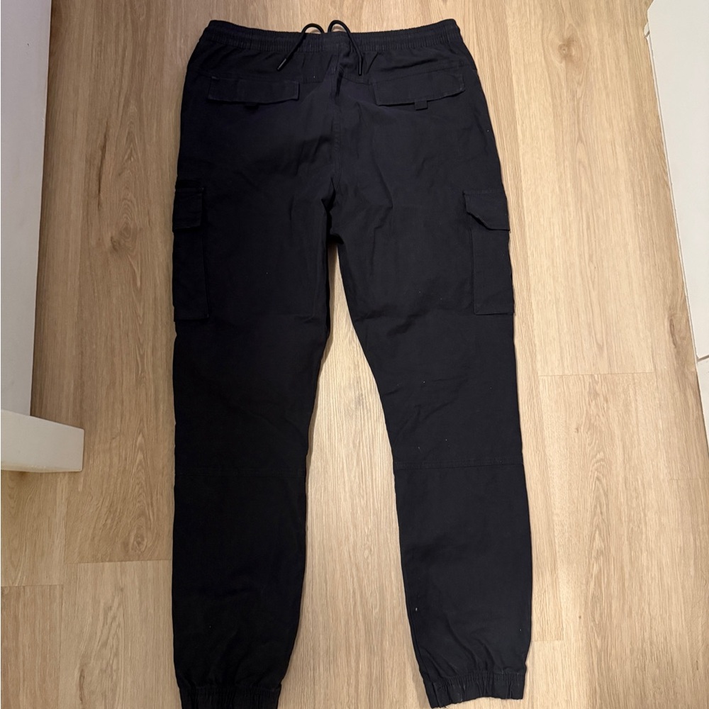 Black Baggy Cargos